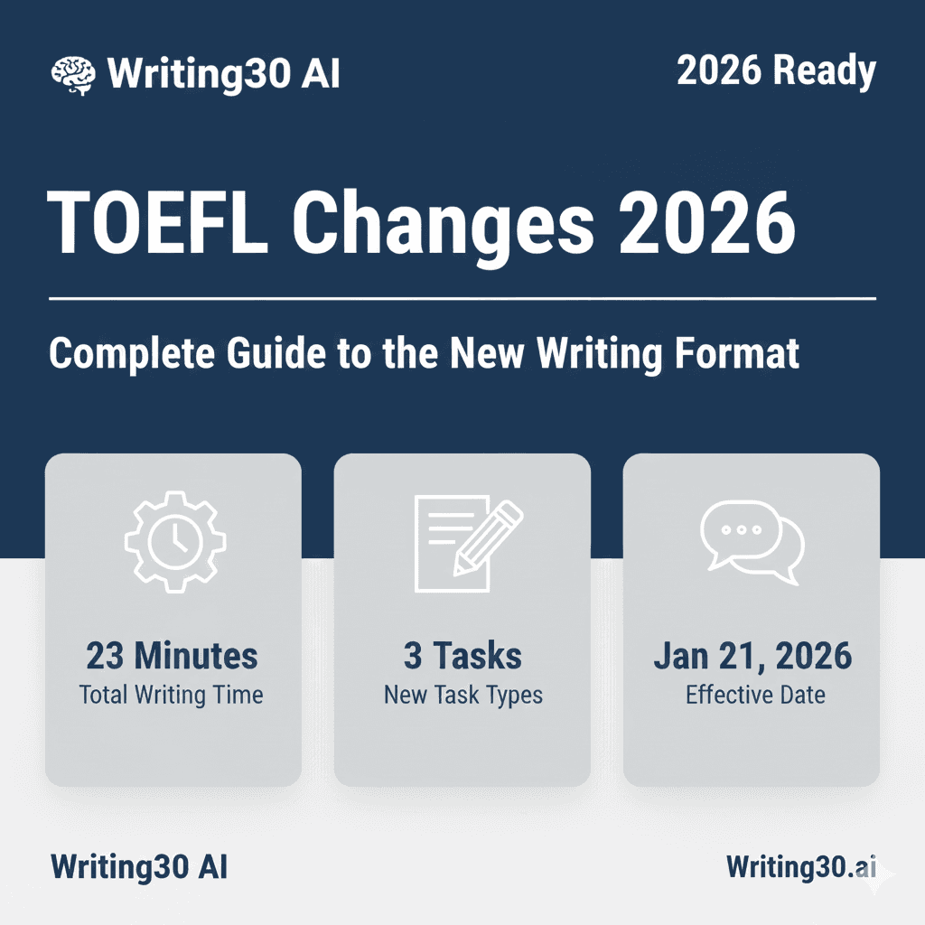 TOEFL 2026 Changes: Complete Guide to New Writing Format