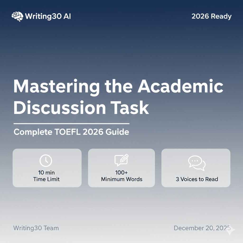 Academic Discussion Task: TOEFL 2026 Complete Guide