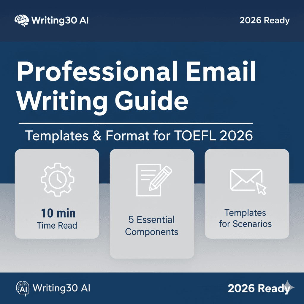 TOEFL 2026 Write an Email: Templates & Examples