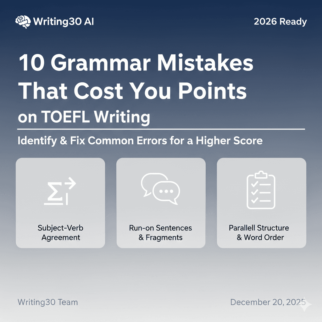 Subject-Verb Agreement Rules for TOEFL 2026: Complete Guide